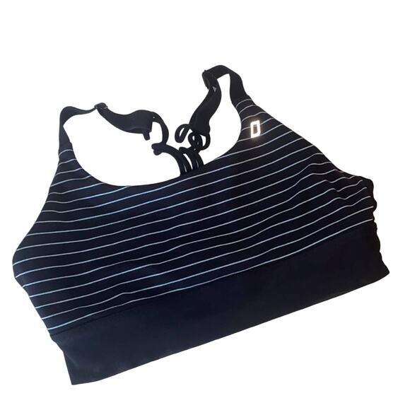 Lorna Jane Striped Racerback Sports Bra Small - Picture 1 of 7